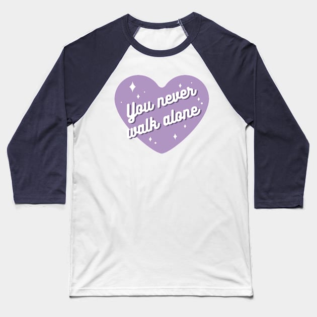 BTS You never walk alone typography Baseball T-Shirt by Oricca